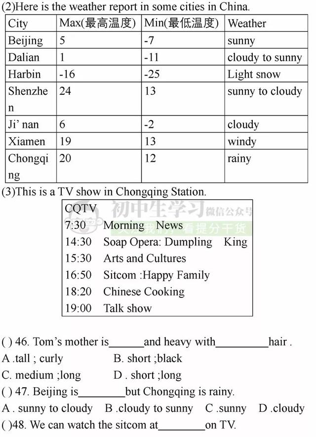 人教版2018~2019学年上学期开学考试试卷（八年级英语）