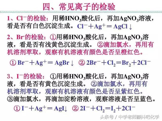 高中化学，最重要的化学反应方程式收藏和转发给需要的人！