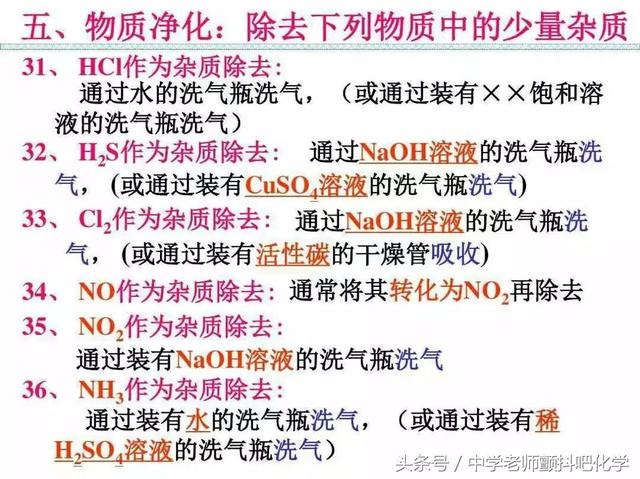 高中化学，最重要的化学反应方程式收藏和转发给需要的人！