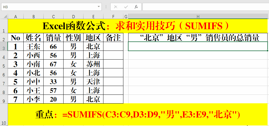 Excel函数公式：SUM、SUMIF、SUMIFS实用技巧及常见错误解析