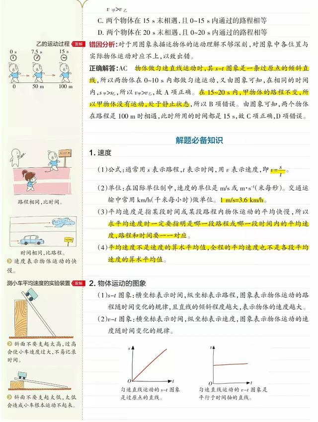 ｜初中物理｜人教版八年级上册物理第一章机械运动