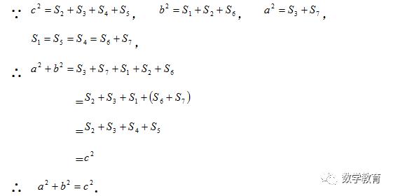 勾股定理16种典型证明方法之后八种