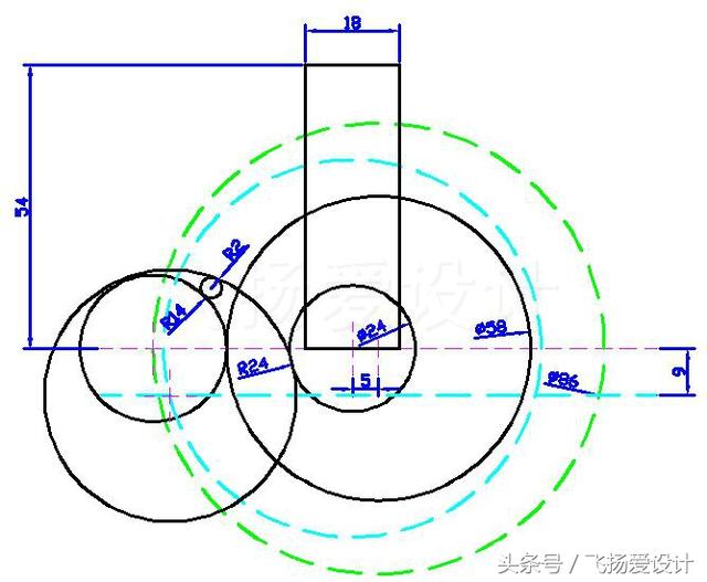 CAD最经典的练习图-钩子的画法，附上详细教程