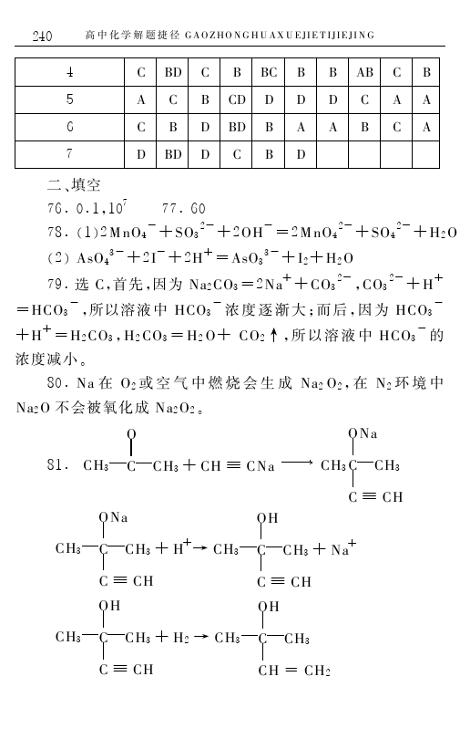 高中化学解题技巧终极测试题（含答案）——学会做题，必得高分！