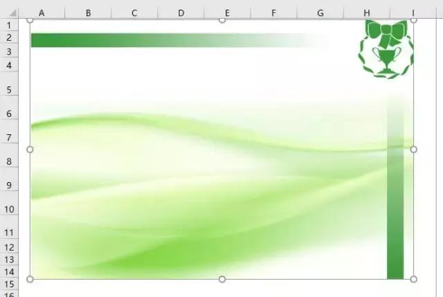 Excel表格添加背景图片，可彩印！