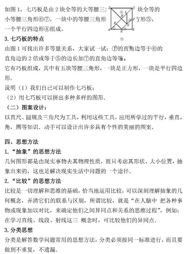 人教版丨七年级数学上册《几何图形初步》预习提纲！