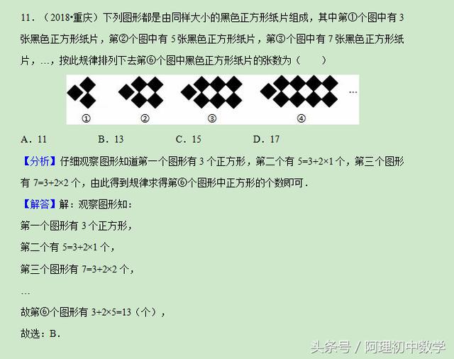 2018中考数学试题考点3：代数式A（附详细解答）