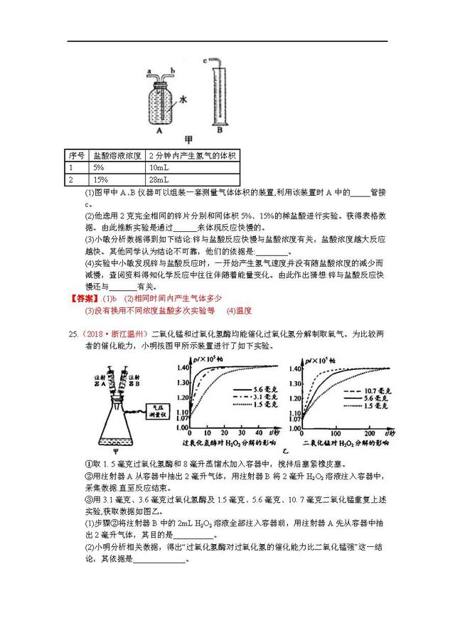 2018中考化学真题，打印后让孩子好好做一做，说不定明年遇得上