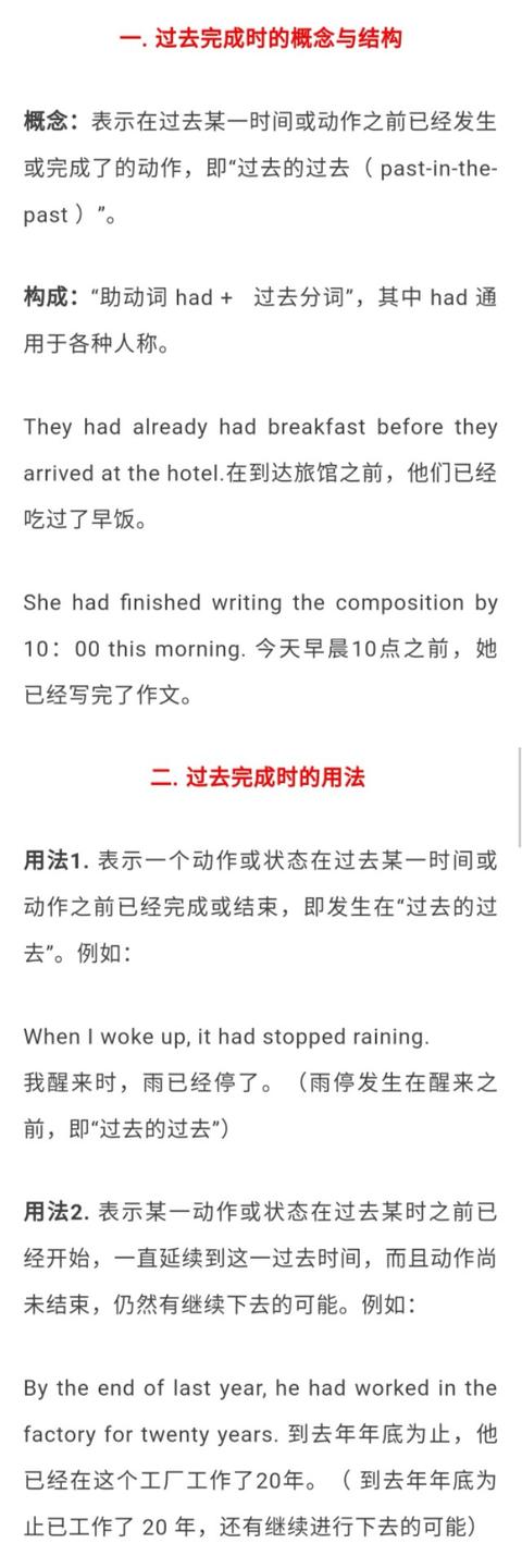 初中英语语法丨过去完成时