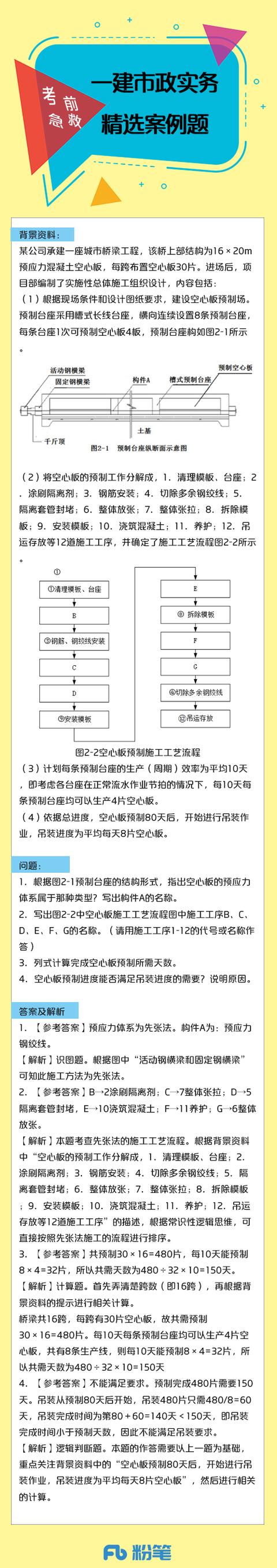 考前急救｜一建市政8道精选案例题