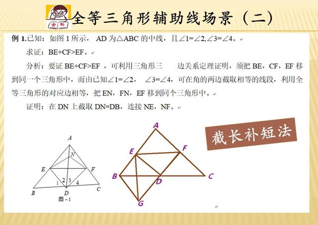 五种全等三角形辅助线作法，见招拆招，解决几何难题的好帮手