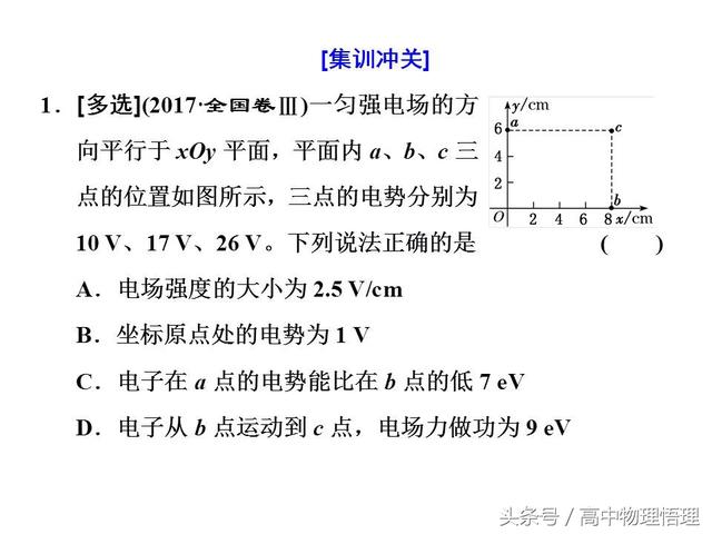 电势差与电场强度的关系