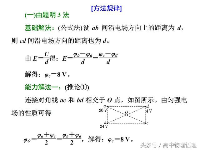 电势差与电场强度的关系