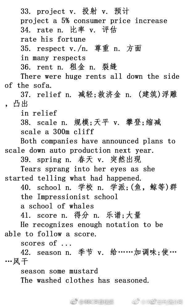 英语阅读中常见的100个的熟词僻义