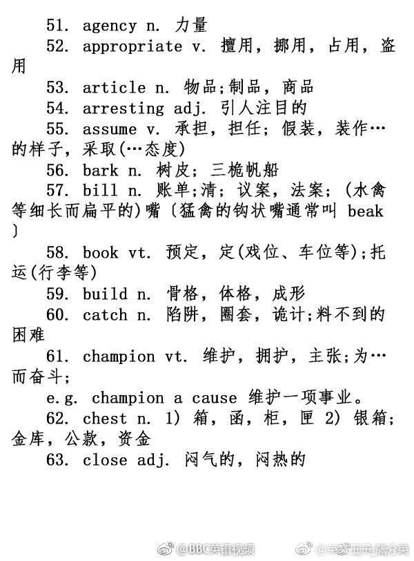 英语阅读中常见的100个的熟词僻义