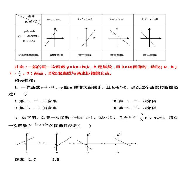 我敢保证，这绝对是初中数学关于一次函数最详细的讲解，资料免费