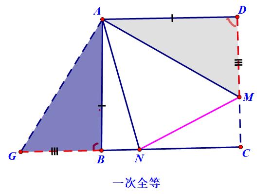 八上：半角旋转=手拉手+轴对称，二次全等，辅助线是关键（9）