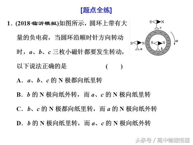 安培定则的应用与磁场的叠加