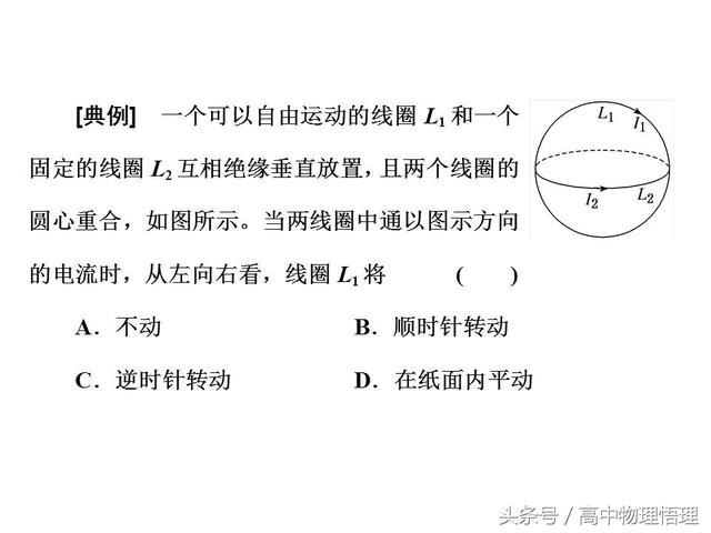 判断安培力作用下导体的运动