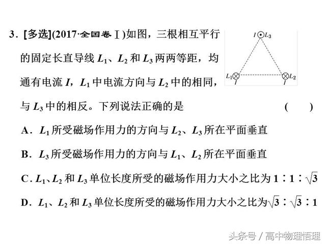 安培定则的应用与磁场的叠加