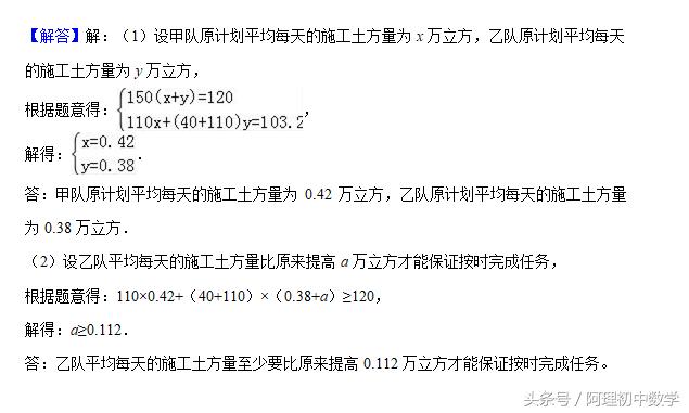 2018中考数学试题考点9：二元一次方程组加强版题型