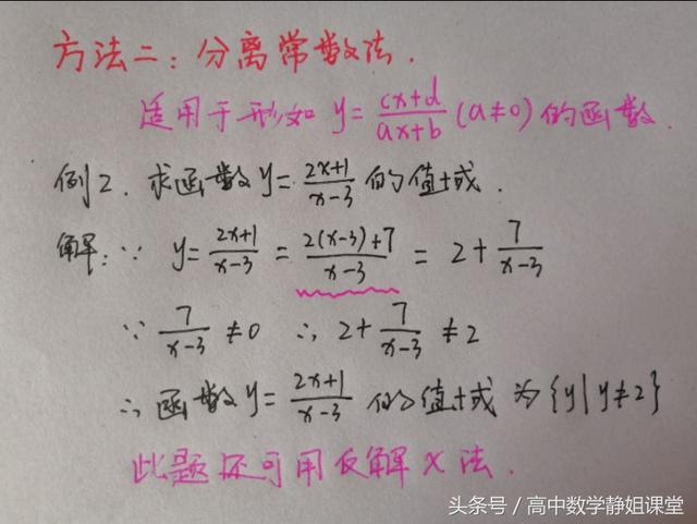 高一数学解题技巧1——巧求函数值域