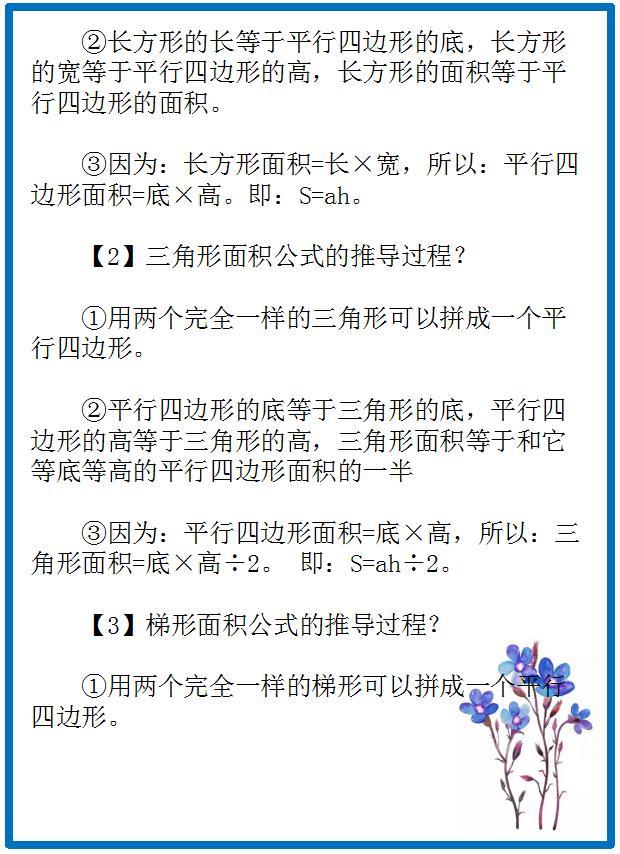 小学数学：基础知识要点汇总，为孩子收藏学习吧！