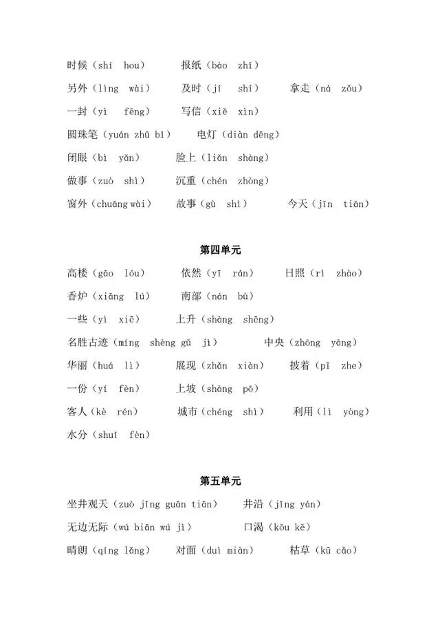 最新1-9年级易错字、读音归纳