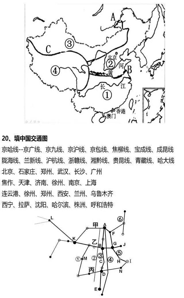 给你一批有关解决地理填空题的图片，看看你能掌握多少？