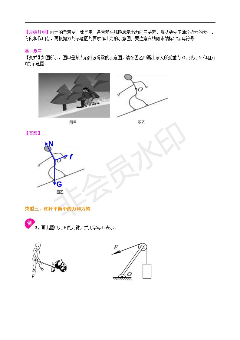 中考物理冲刺：力学作图专题（提高）知识讲解