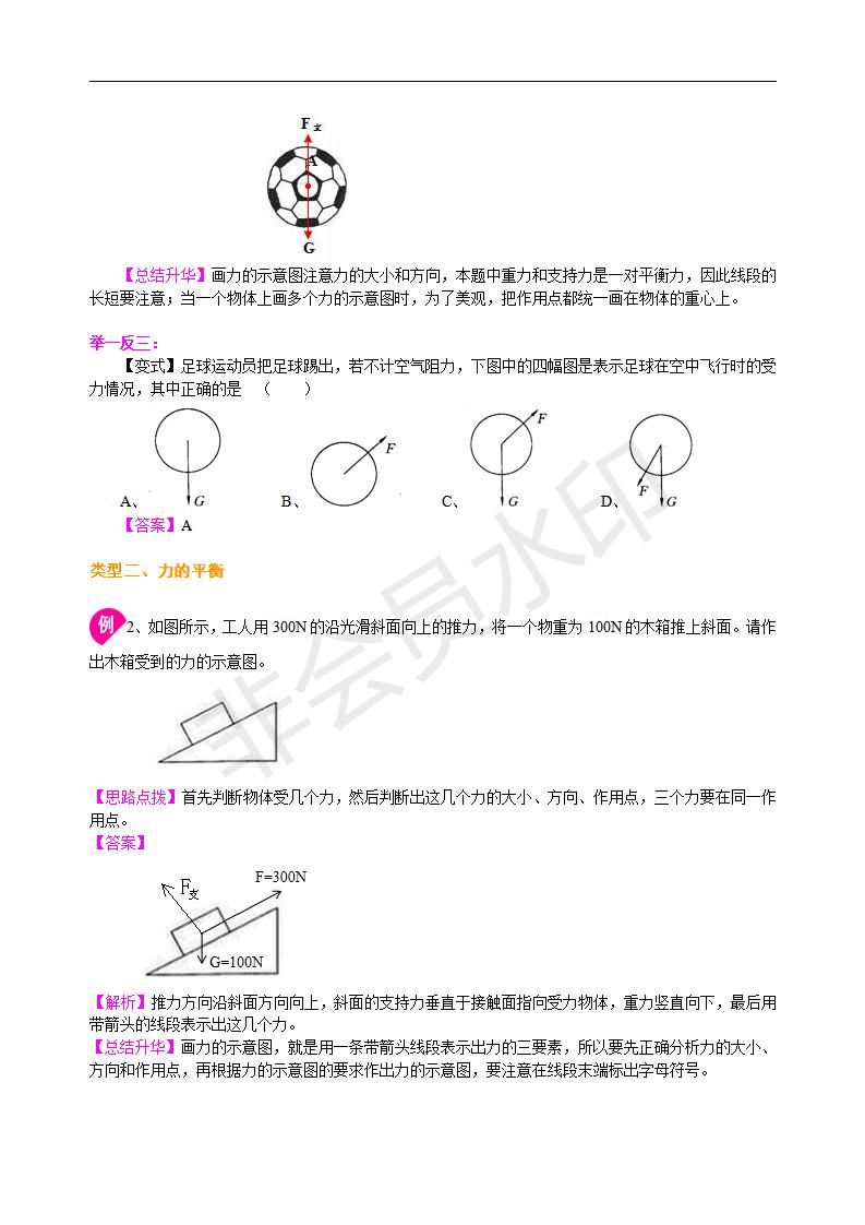 中考物理冲刺：力学作图专题（基础）知识讲解