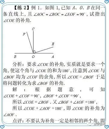 七上第6章平面图形的认识（一）教材详解｜6.3余角、补角、对顶角