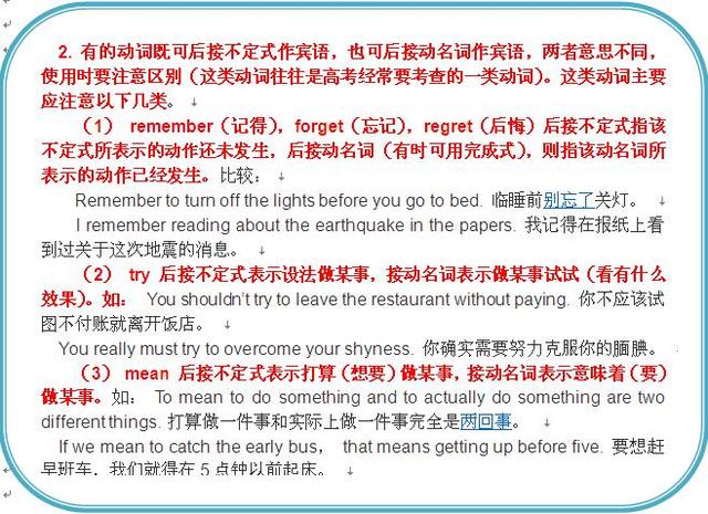 中学常用动词加+doing,to do,还是都可以？五张表格，一目了然！