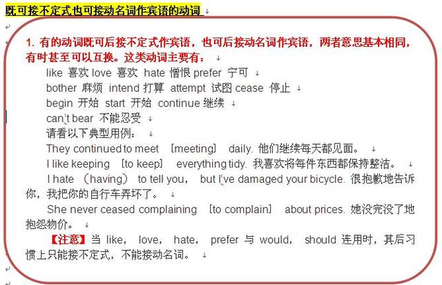 中学常用动词加+doing,to do,还是都可以？五张表格，一目了然！