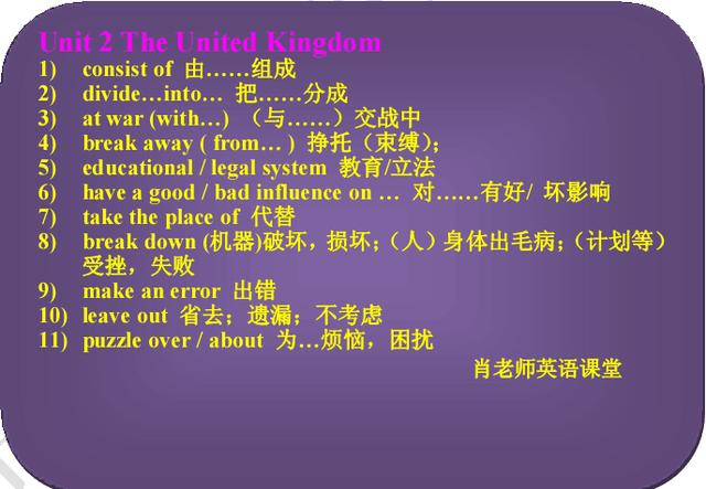 高中英语人教版必修五 重点短语大汇总