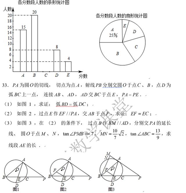 九年级期末模拟试题——难度偏大，挑战压轴题，搞定压轴题！