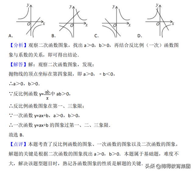 九年级反比例函数常考题型及提高题型（含详细解析）！