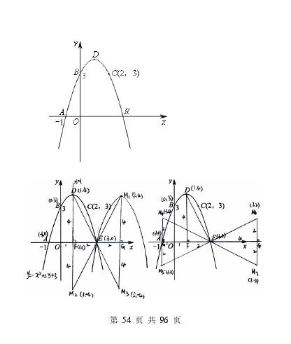 中考数学压轴题模型分析及解题策略（精编版）