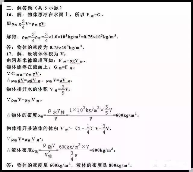 物理老师直言：这18道经典压轴题，拿下吃透，保管中考物理不下98