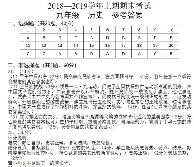 2019年郑州初三一模语文、历史、物理和化学试卷及答案！