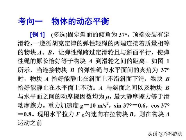 2019年高考物理热点一 力与物体的运动