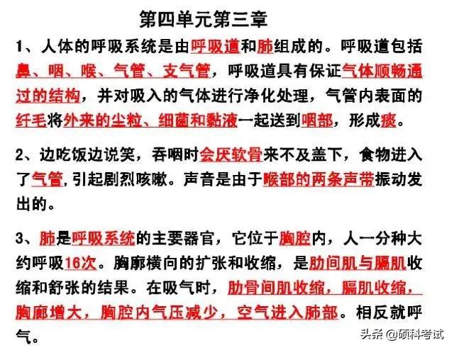 初中生物各单元所有知识点汇总，很全面，收藏好！