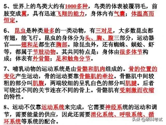 初中生物各单元所有知识点汇总，很全面，收藏好！