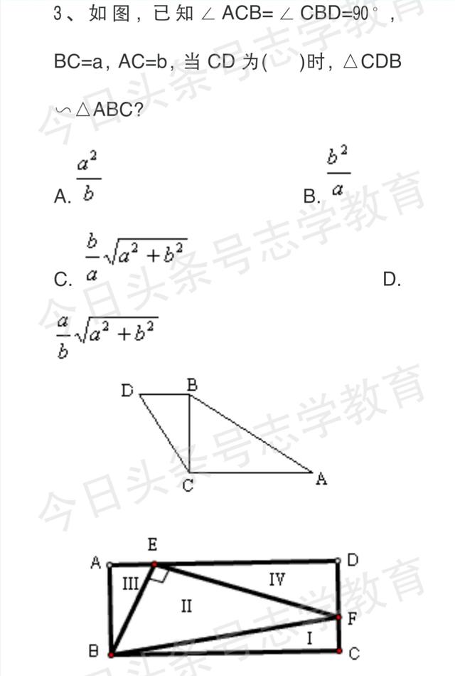 中考数学相似三角形经典练习15题！吃透15题，相似没问题