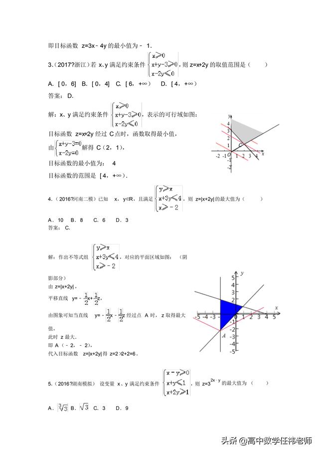 从来没有这样详细的资料，看了份讲义，线性规划绝对不丢分