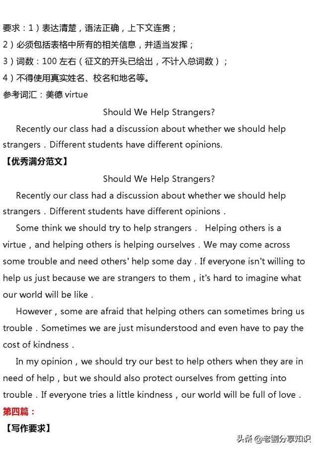 近三年中考英语常考的30篇话题作文，一定要练熟