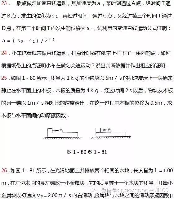 高中物理力学经典49道练习题，速速拿去刷，不谢！