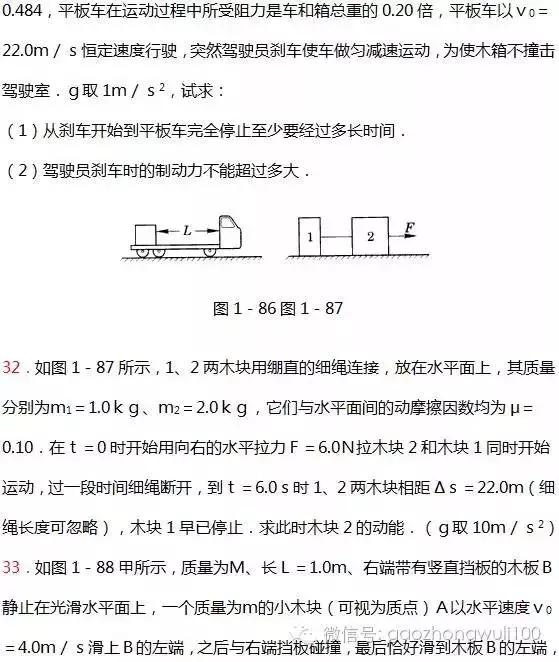 高中物理力学经典49道练习题，速速拿去刷，不谢！