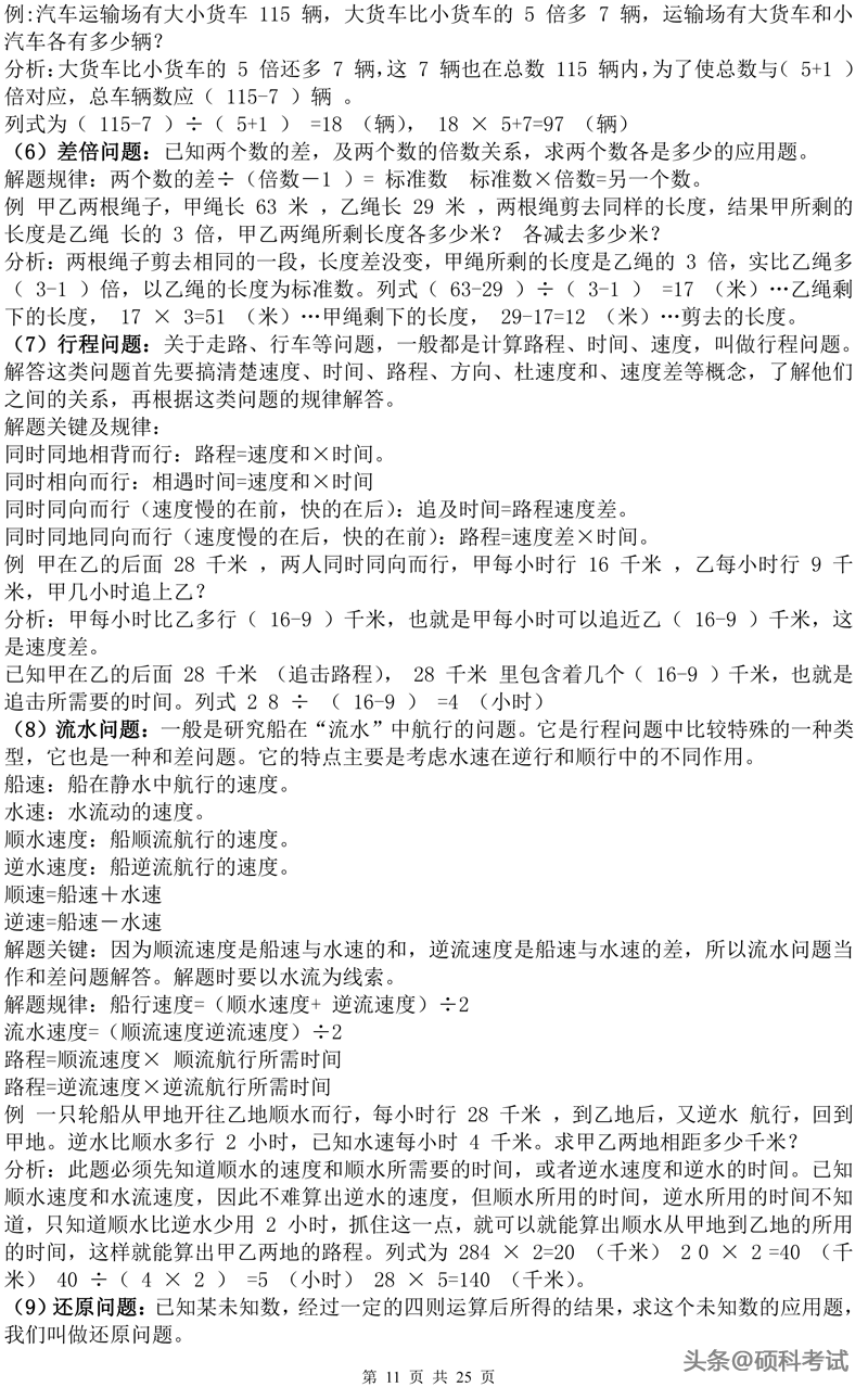 小学数学知识点归纳汇总，升学考试提分利器（超详细）收藏好