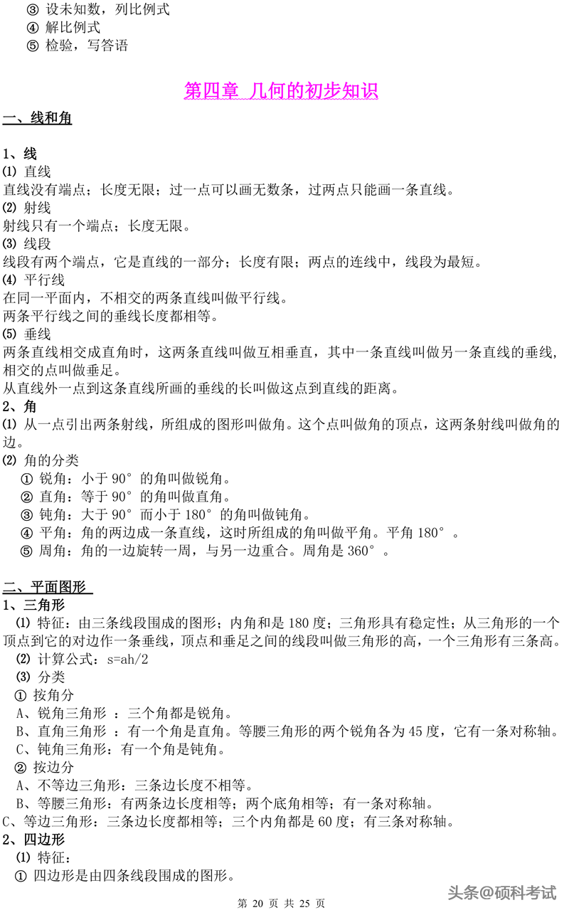 小学数学知识点归纳汇总，升学考试提分利器（超详细）收藏好